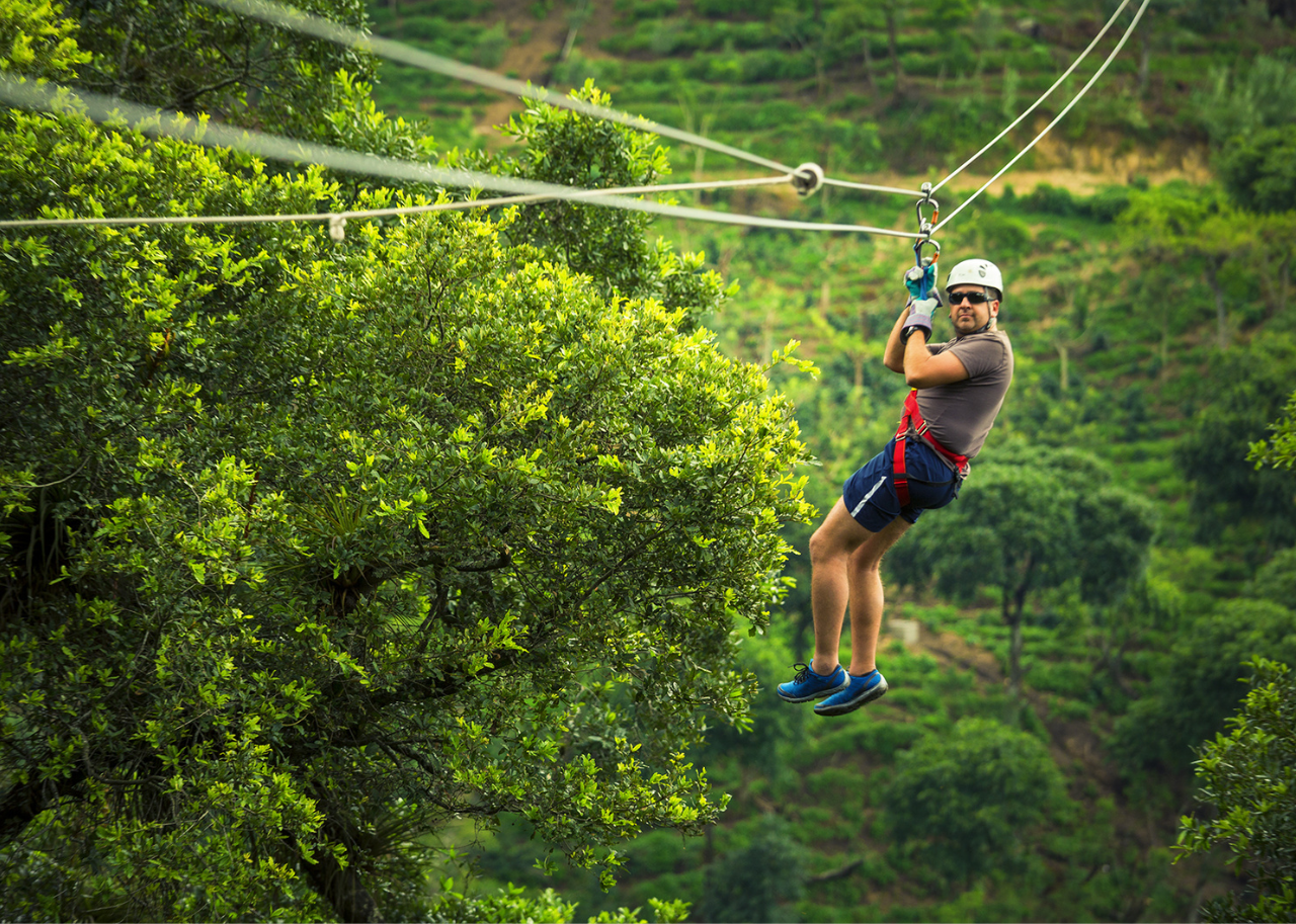 zip lining